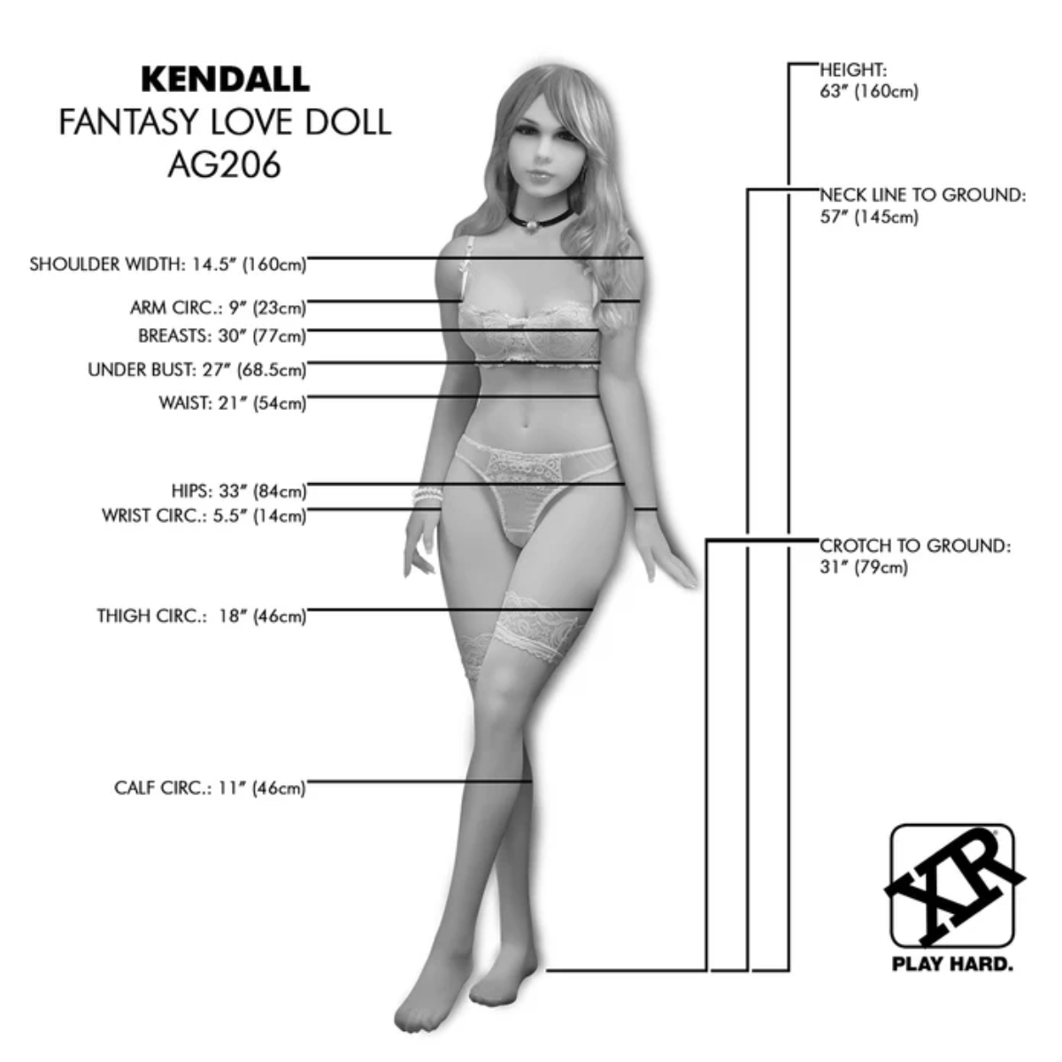 Nextgen Dolls Kendall Fantasy Love Doll Flesh