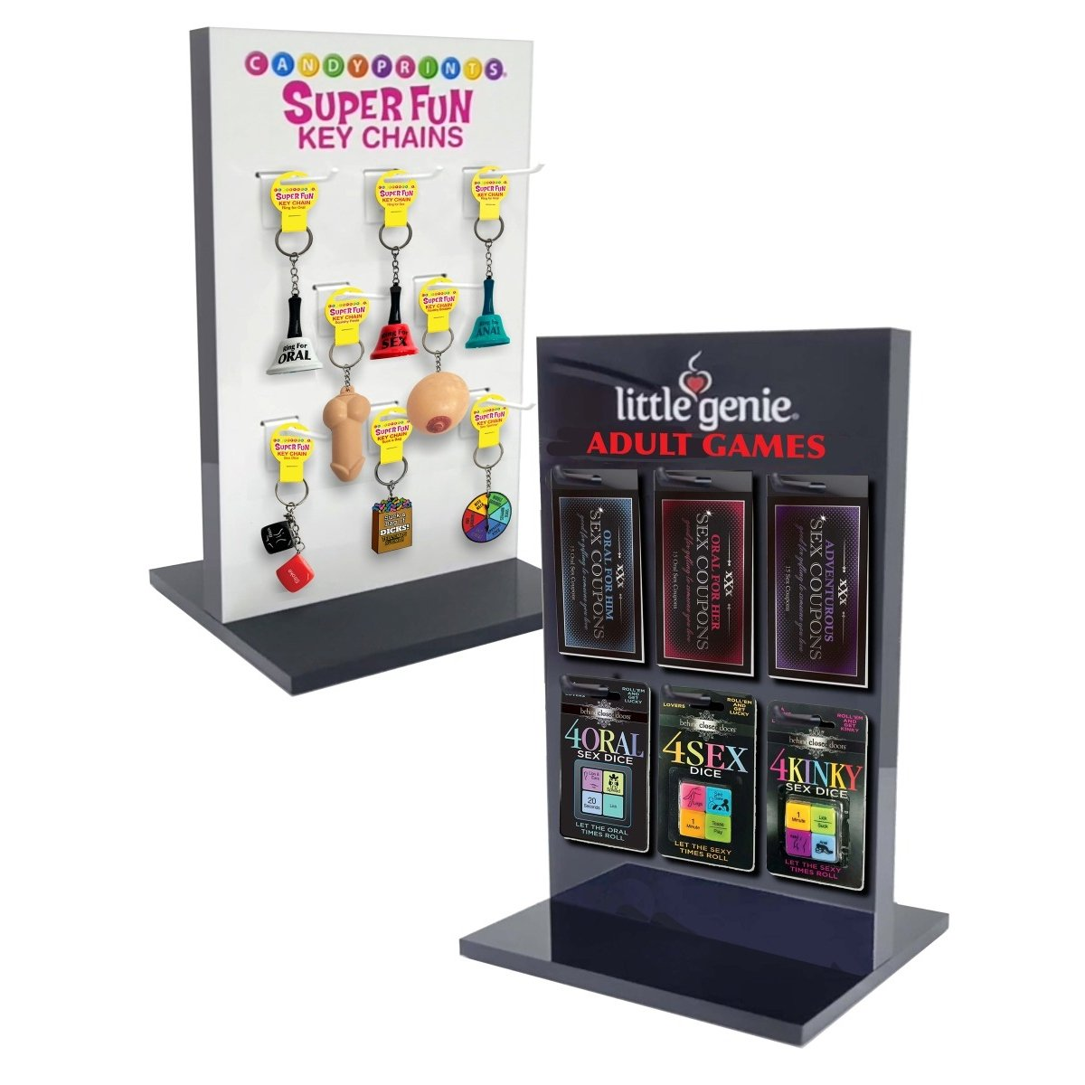 Retail Display Spinner - Keychains &amp;amp; Romance Games Included